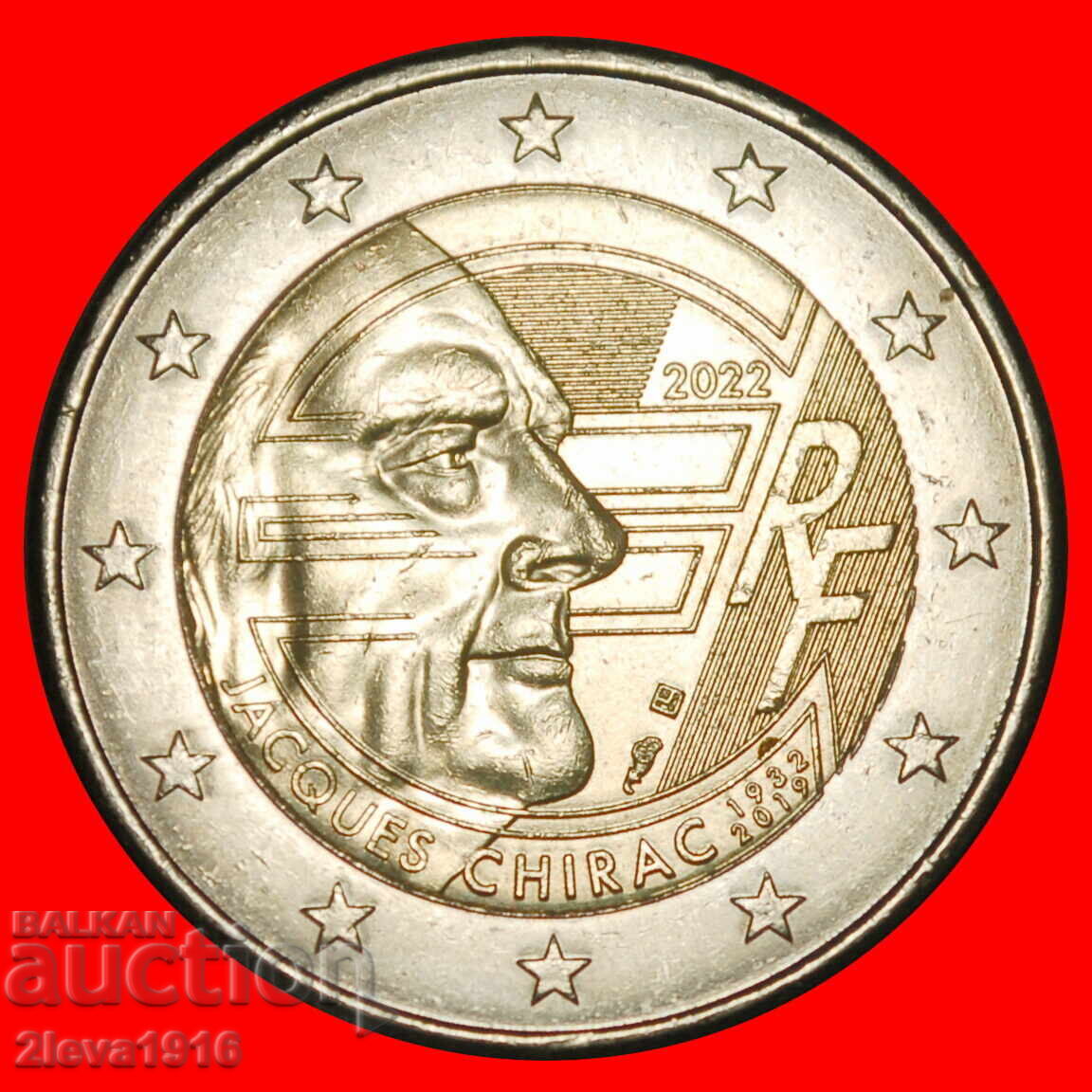 ⰊSYMBOL € 1932-2019:FRANCE★2 EURO 2022 NON-PHALLIC 2007-2026