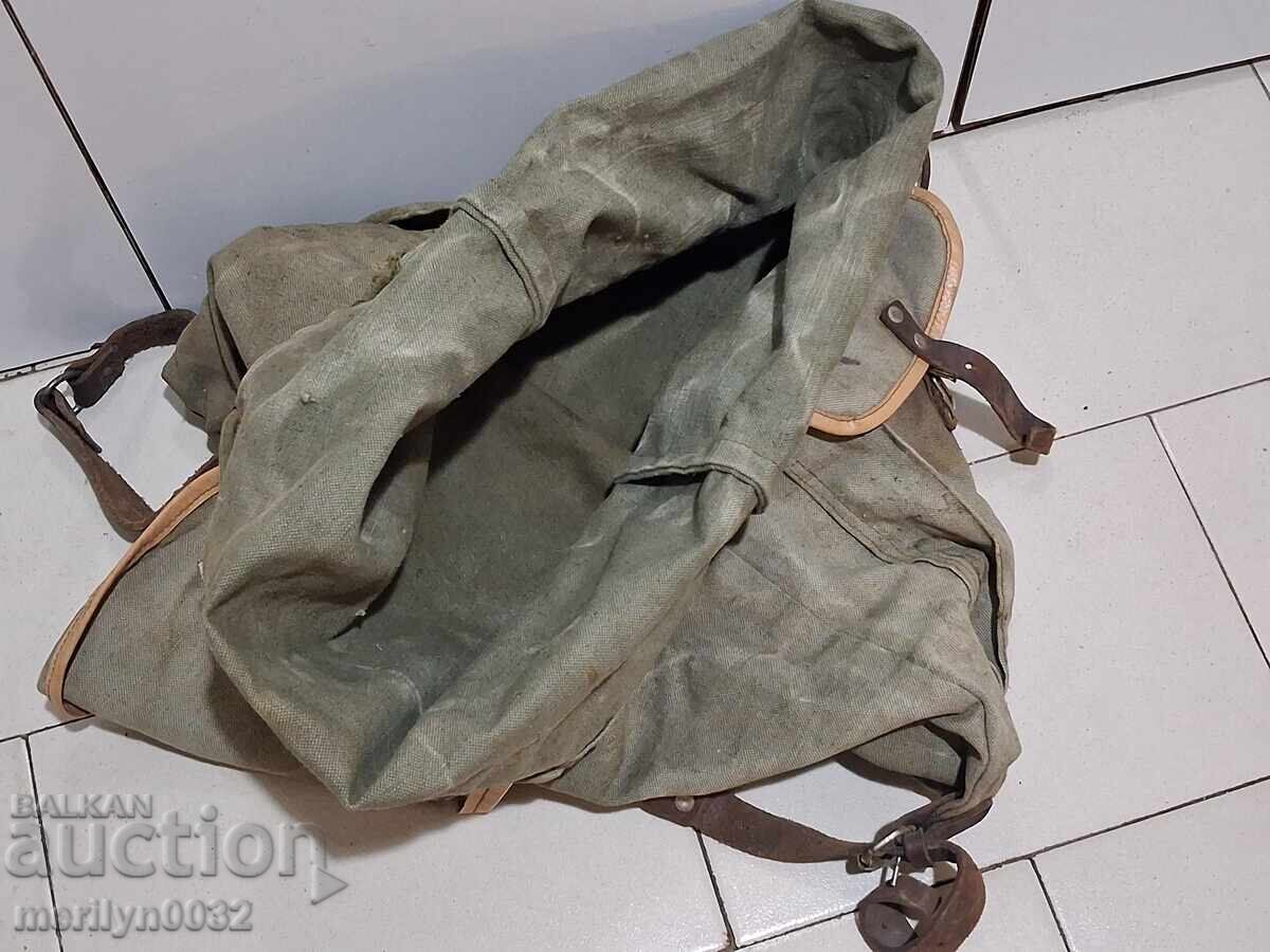 Delivery of Canvas backpack tourist bag sack