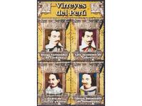 Mint stamps Viceroys of Peru 2007 from Peru