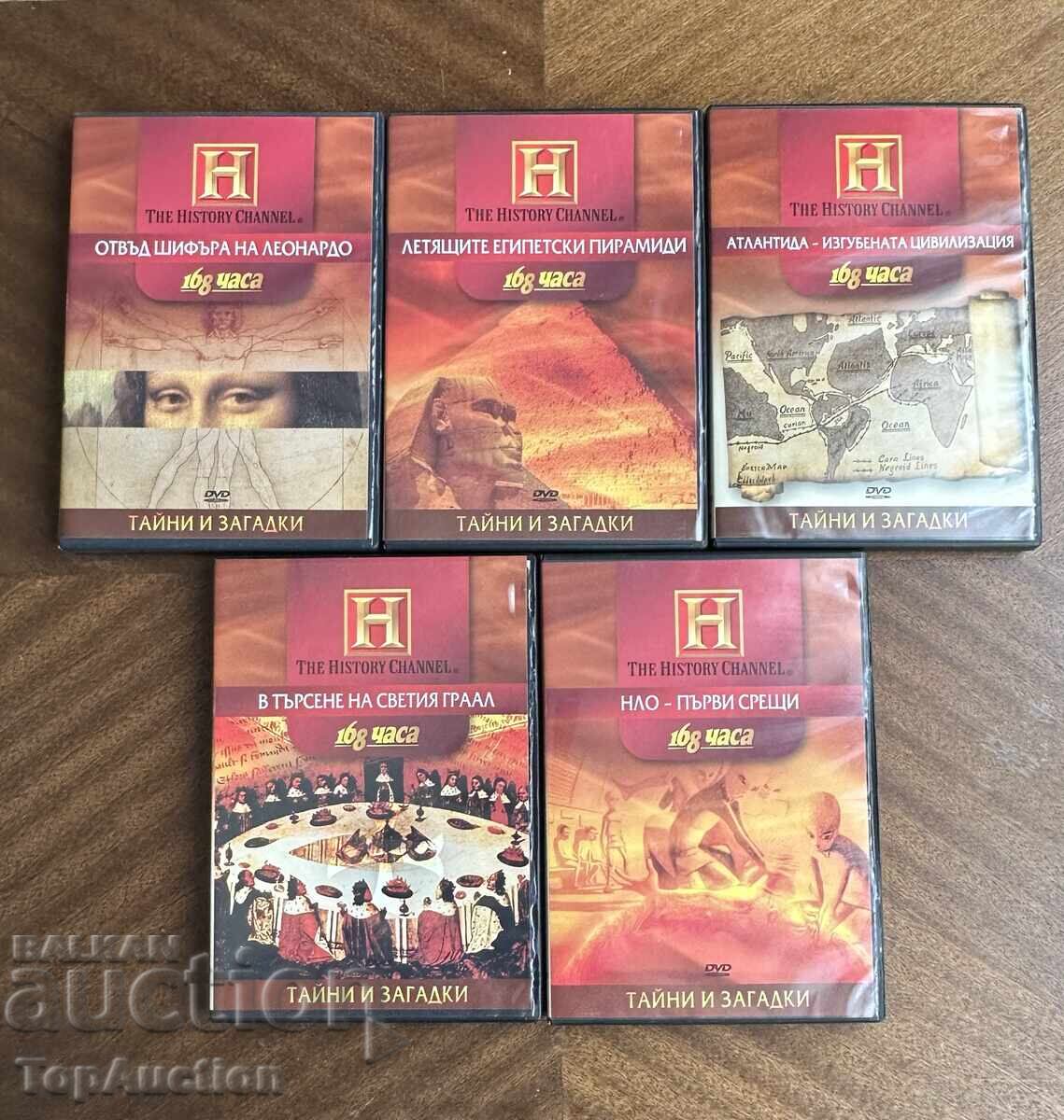 DVD collection series Secrets and Mysteries History Channel, 5 pcs