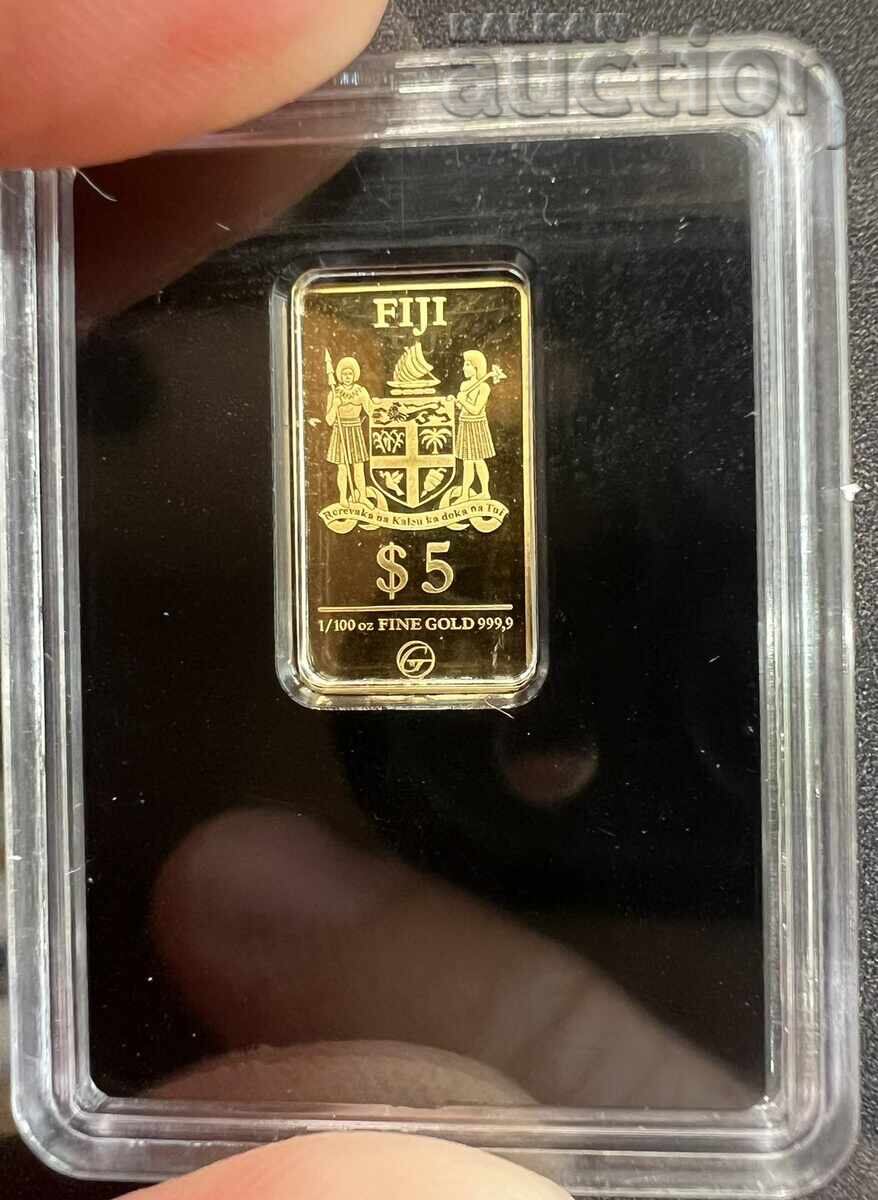 5 δολάρια 2021 Φίτζι 1/100 Oz