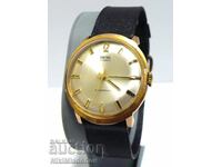 SMITHS 7 Jewels Μηχανικό επίχρυσο ρολόι χειρός, σε λειτουργία