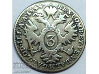 3 Kreuzers 1844 Austria A-Viena Ferdinand I - excl. rar