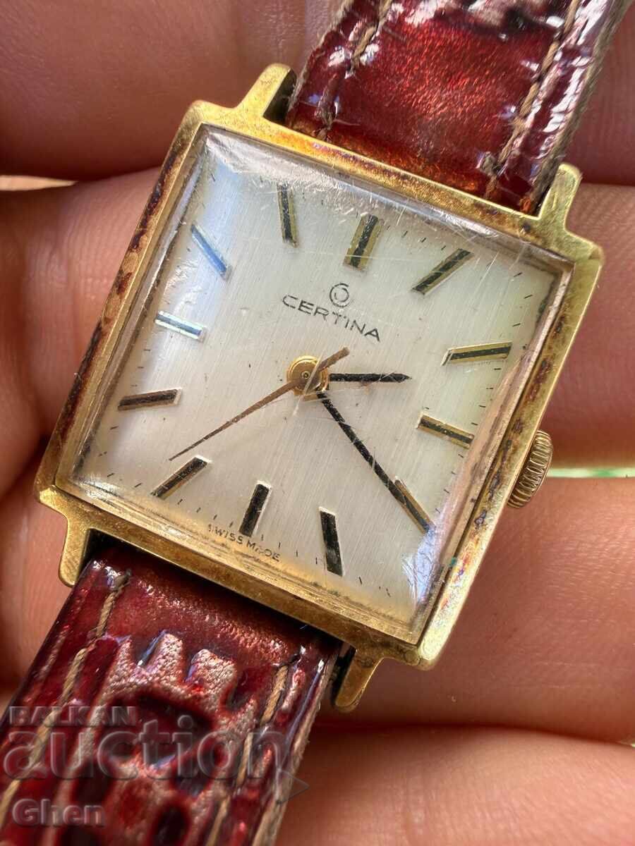 Vintage γυναικείο ρολόι Certina με τιμή 100,00 € Vintage γυναικείο ρολόι Certina με τιμή 100,00 €